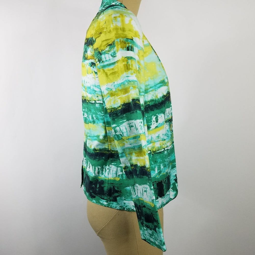 LAFAYETTE 148 Lilith Printed Graphic Aquarium Jacket Blazer - Picture 4 of 6